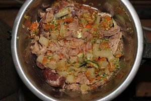 Rind, Thunfisch, Schwarzwurzel, Karotte, Zucchini, Öl, Salz.JPG Rind, Thunfisch, Schwarzwurzel, Karotte, Zucchini, Öl, Salz.JPG